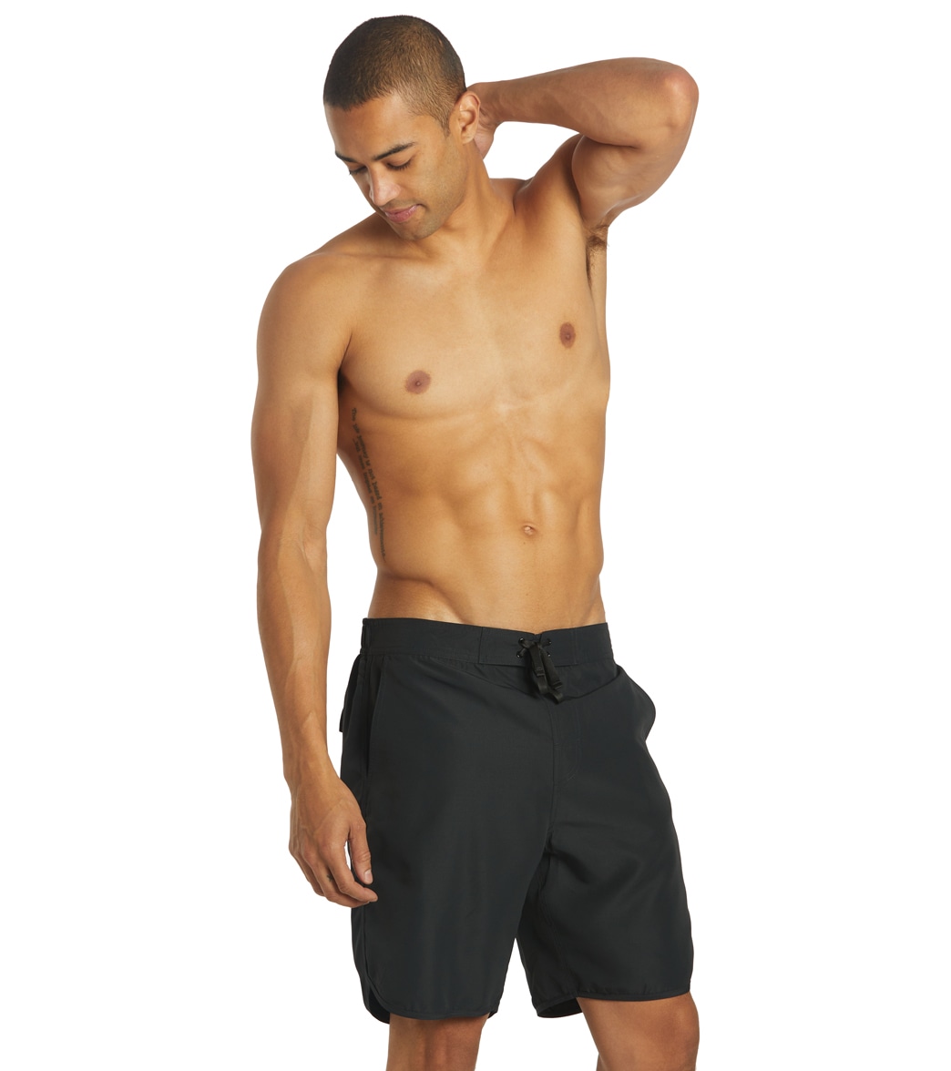 Sporti Men's Hybrid Board Short - Black Medium Polyester - Swimoutlet.com