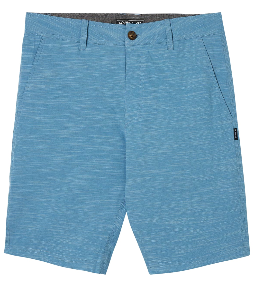 O'neill Men's 20 Locked Slub Hybrid Short - Blue Shadow 29 Cotton/Polyester - Swimoutlet.com