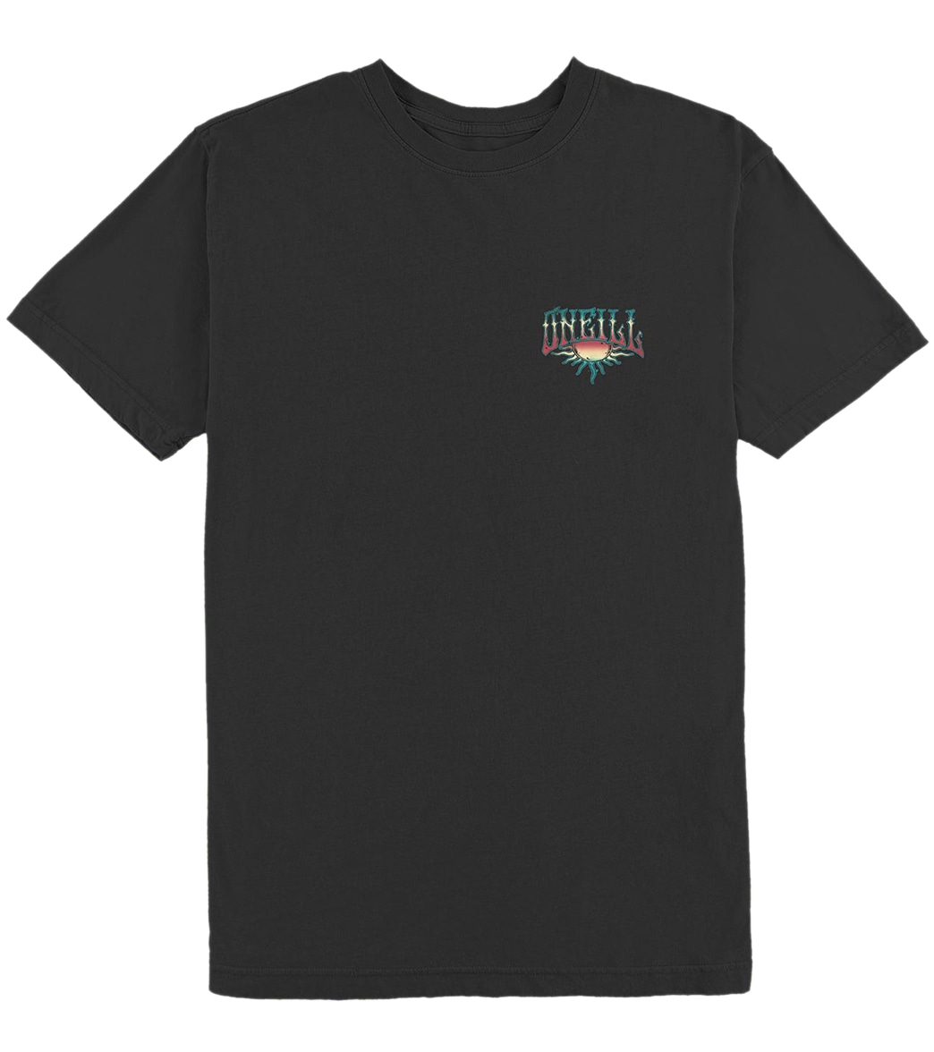 O'neill Men's Santa Cruz Short Sleeve Shirt - Dark Charcoal Small - Swimoutlet.com