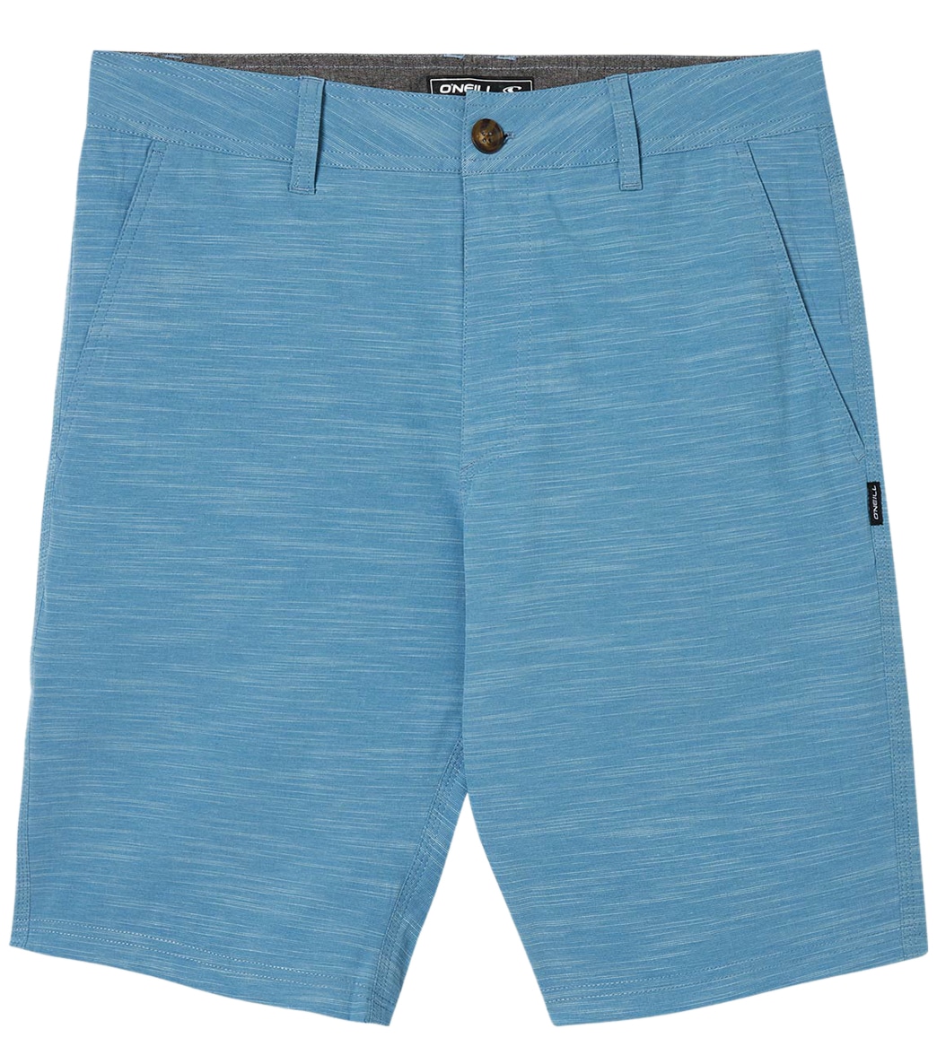 O'neill Boy's 18 Locked Slub Hybrid Short Big Kid - Blue Shadow 25 Cotton/Polyester - Swimoutlet.com