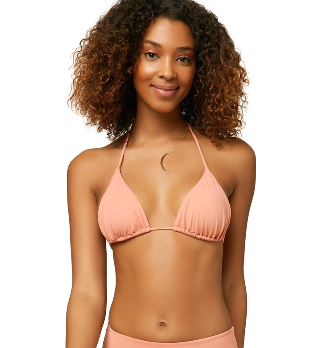 O'neill Women's Banzai Saltwater Bikini Top - Canyon Clay Large Elastane/Polyamide - Swimoutlet.com