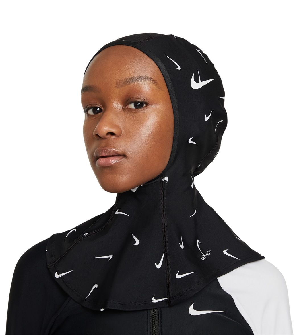 Nike Women's Modest Victory Chlorine Resistant Hijab - Jet Black X-Small/Small - Swimoutlet.com