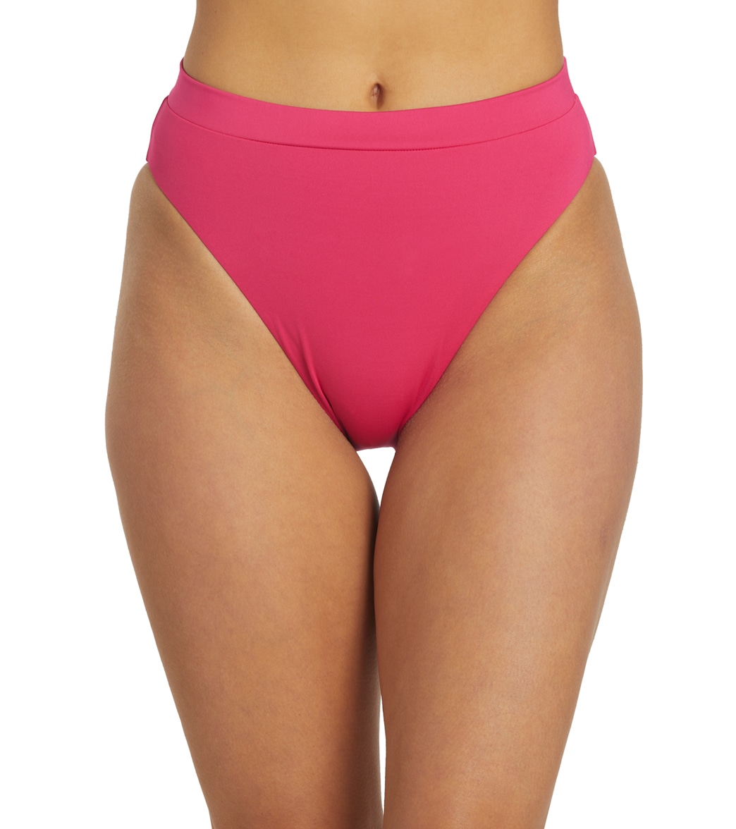 Nike Women's Essential High Waisted Bottom - Pink Prime Large - Swimoutlet.com
