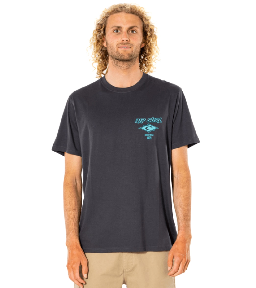 Rip Curl Men's Fadeout Essential Shirt - Washed Black Xl - Swimoutlet.com