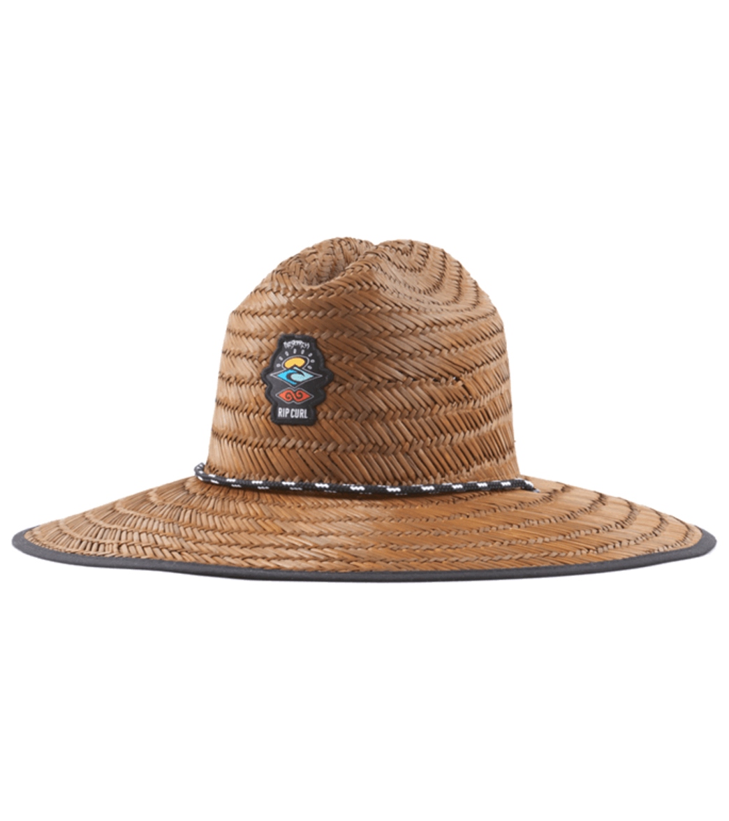 Rip Curl Men's Icons Straw Hat - Brown Small/Medium - Swimoutlet.com