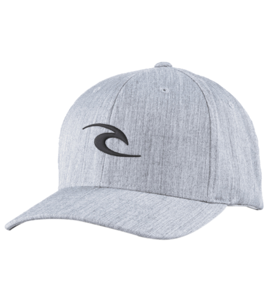 Rip Curl Men's Tepan Weld Flexfit Cap - Light Grey One Size - Swimoutlet.com