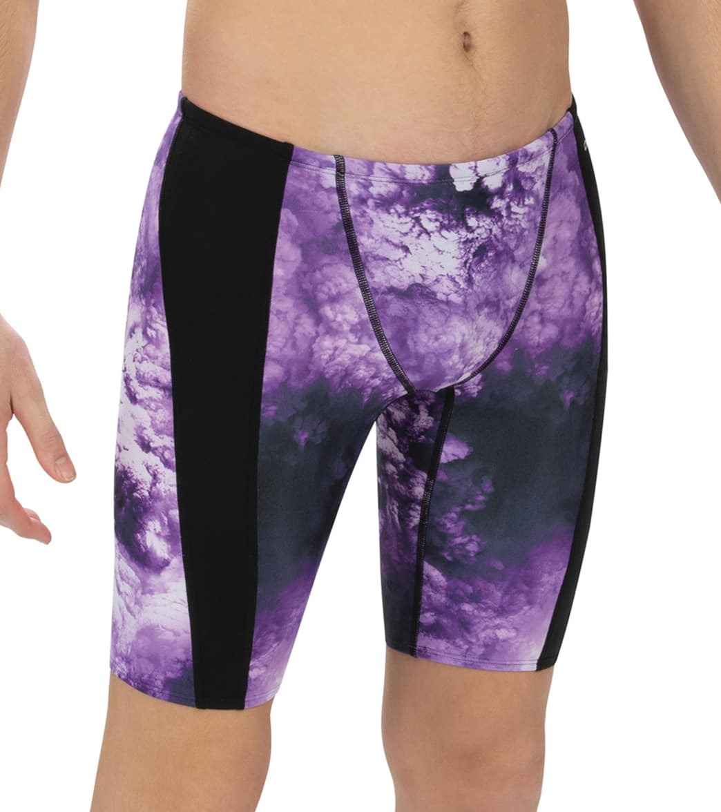 Dolfin Men's Reliance Cyclone Spliced Jammer Swimsuit - Purple 24 Polyester - Swimoutlet.com