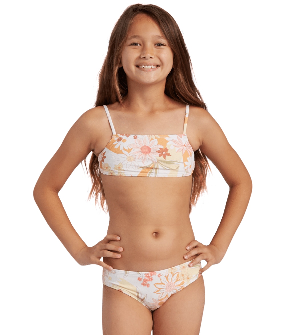 Billabong Girls' Little Bit Of Sunshine Tank Bikini Set - Multi 7 - Swimoutlet.com