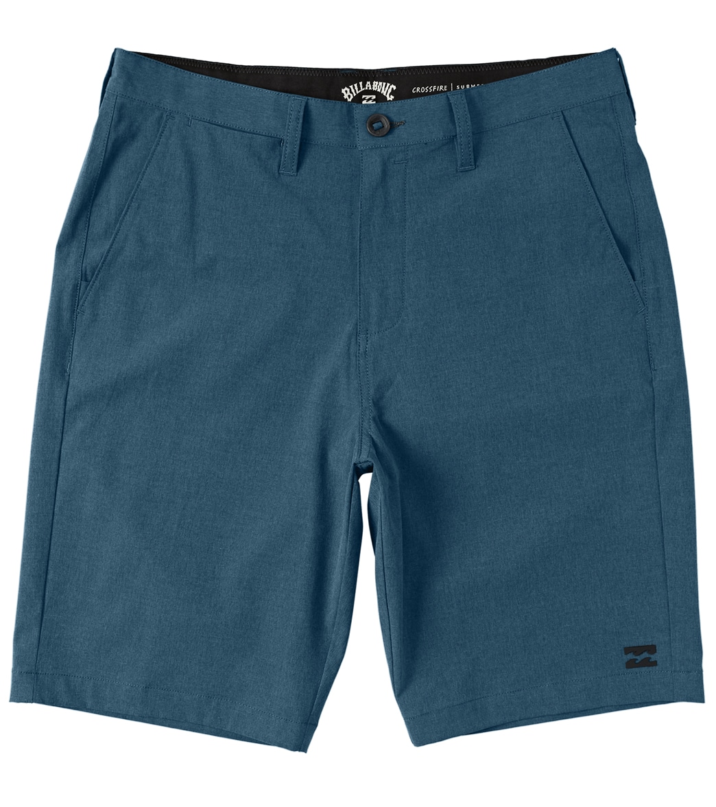 Billabong Men's Crossfire Hybrid Walkshorts - Midnight 33 Cotton/Polyester - Swimoutlet.com