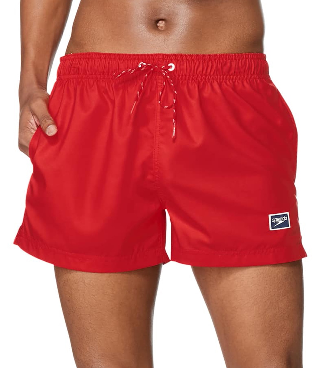 Speedo Men's 14 Active Vibe Volley Short - High Risk Red Xl Size Xl Polyester - Swimoutlet.com