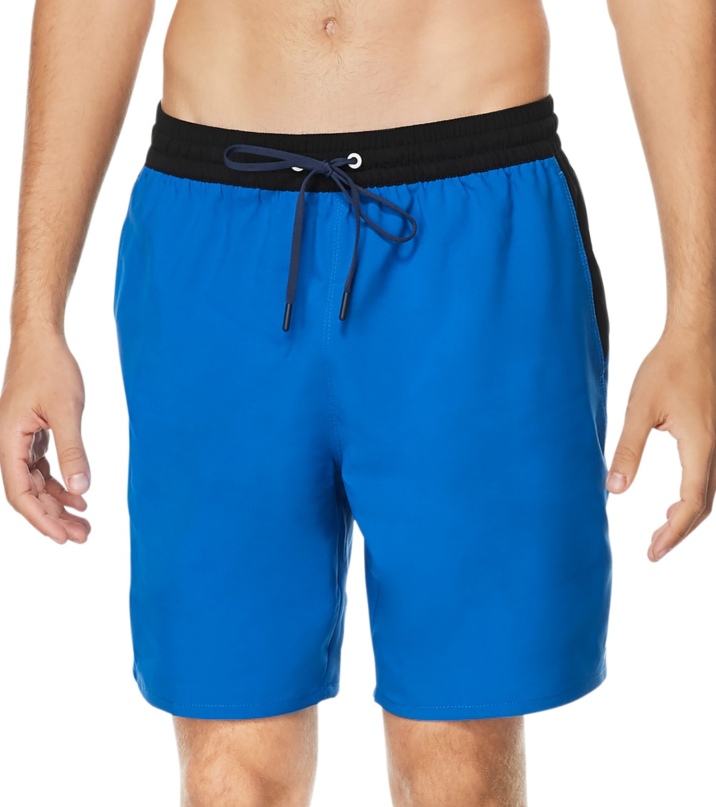 Speedo Active Men's 18 Solid Seaside Volley Short - Turkish Sea Small Size Small Polyester - Swimoutlet.com