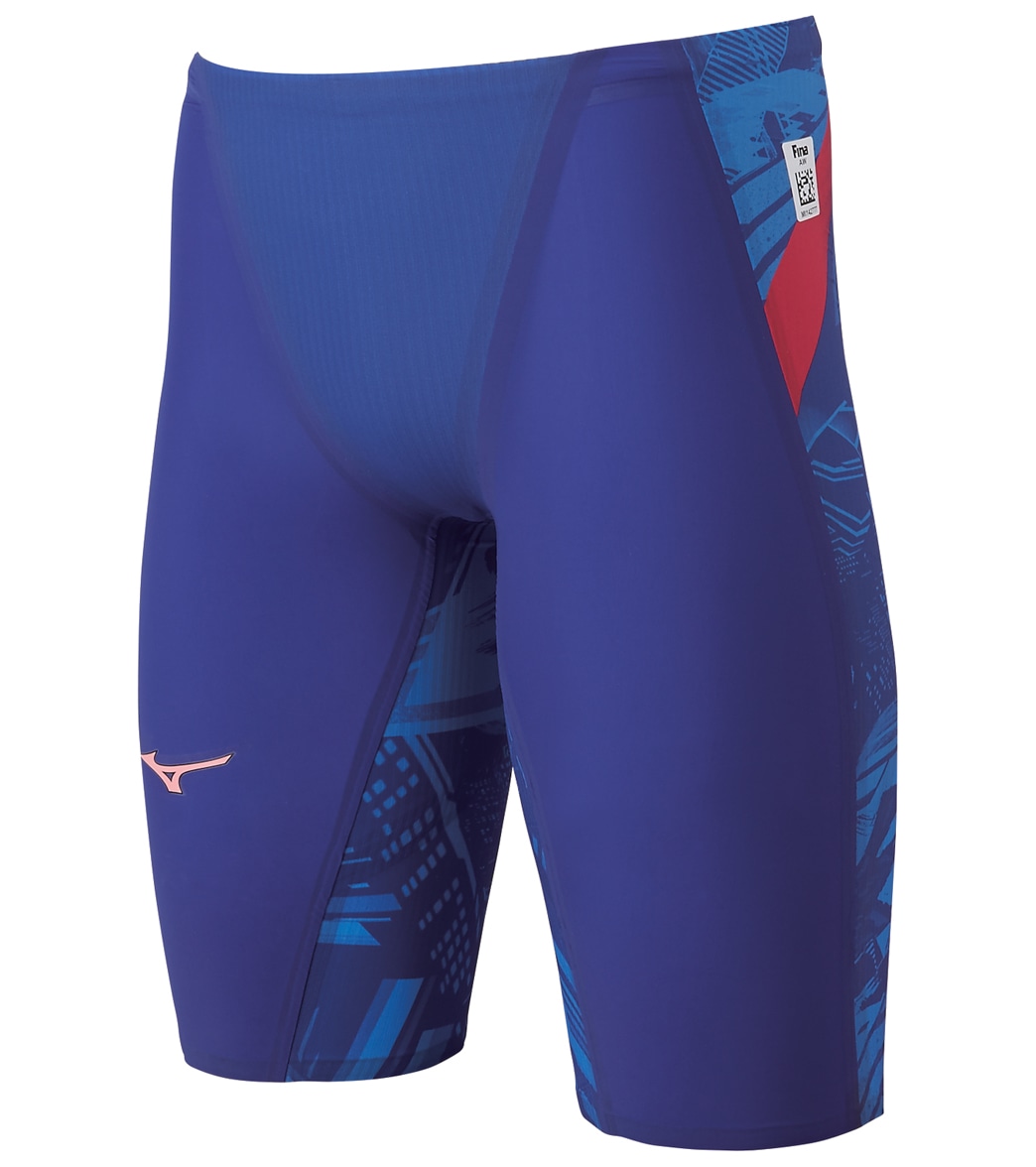 Mizuno Men's Olympic Gx-Sonic V Multi Racer Tech Suit Swimsuit - Blue-Red Xl Blue/Red - Swimoutlet.com