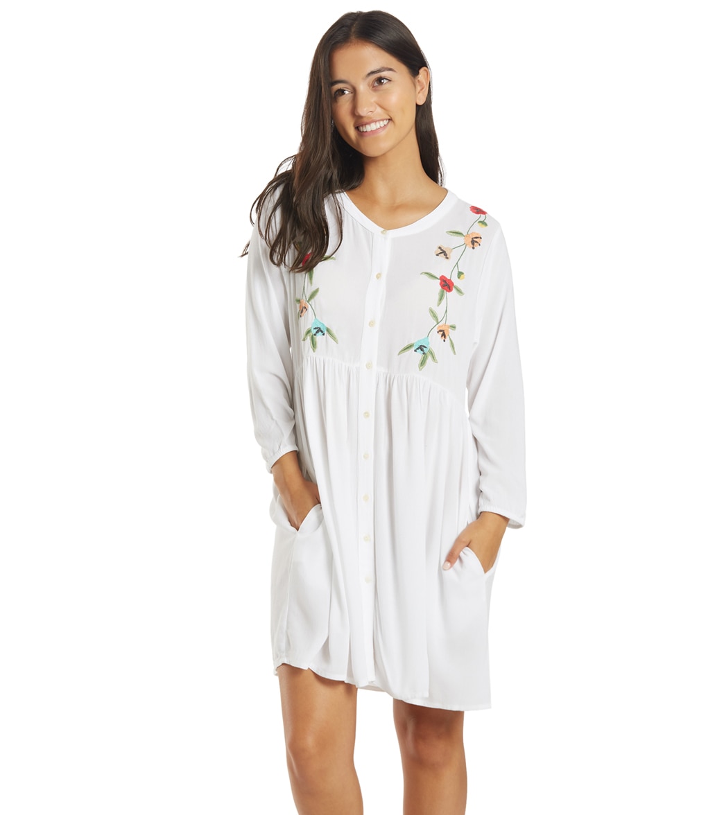 O'neill Women's Edan Dress - White Large - Swimoutlet.com