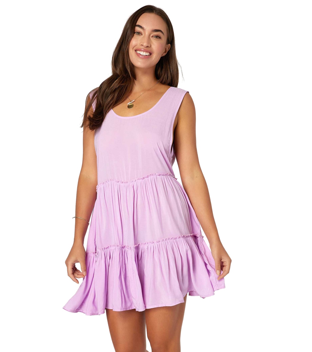 O'neill Women's Linnet Cover Up Dress - Passionfruit Medium - Swimoutlet.com