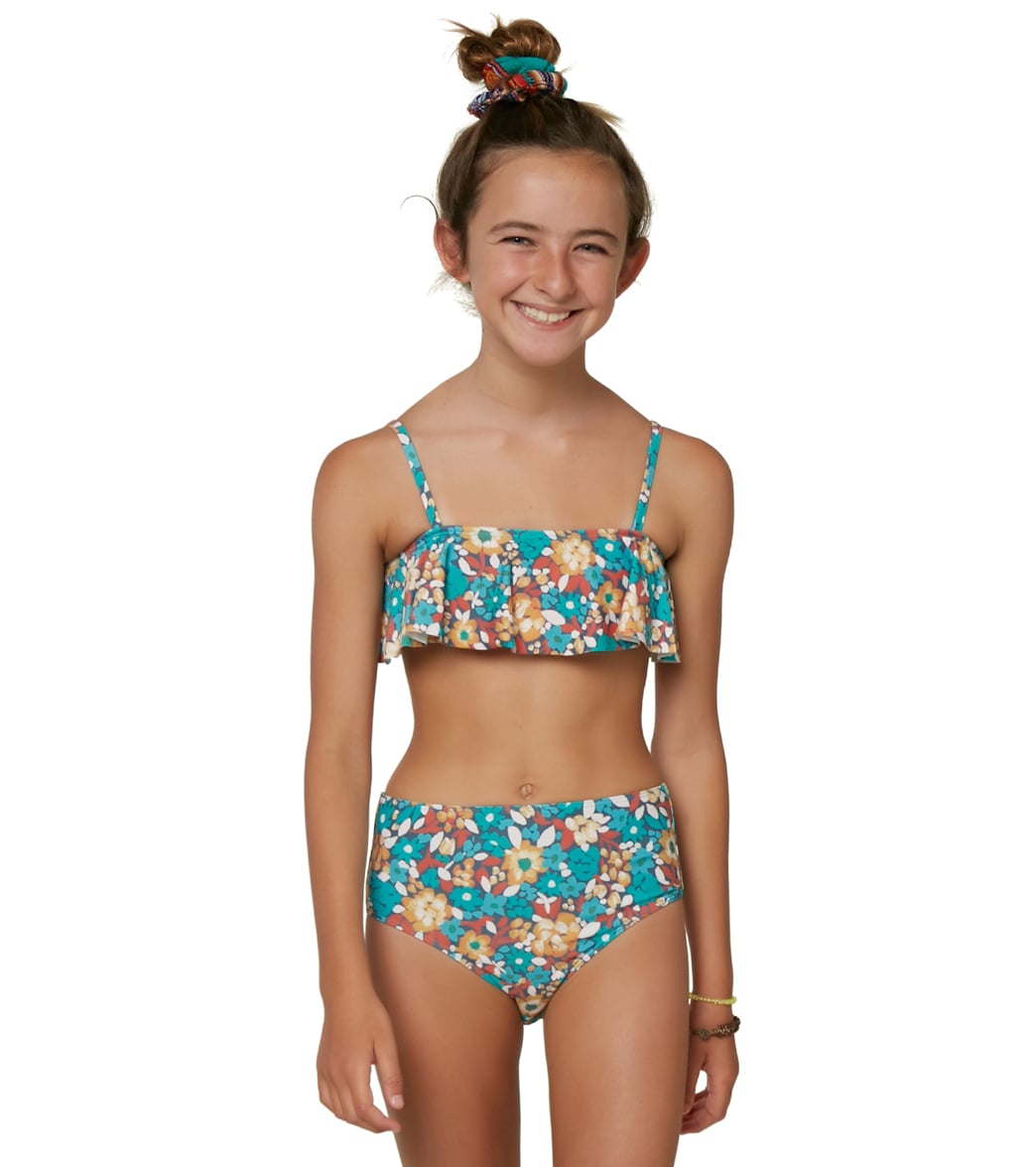 O'neill Girls' Lani Ditsy Ruffle Two Piece Bikini Set - Mul2 7 - Swimoutlet.com