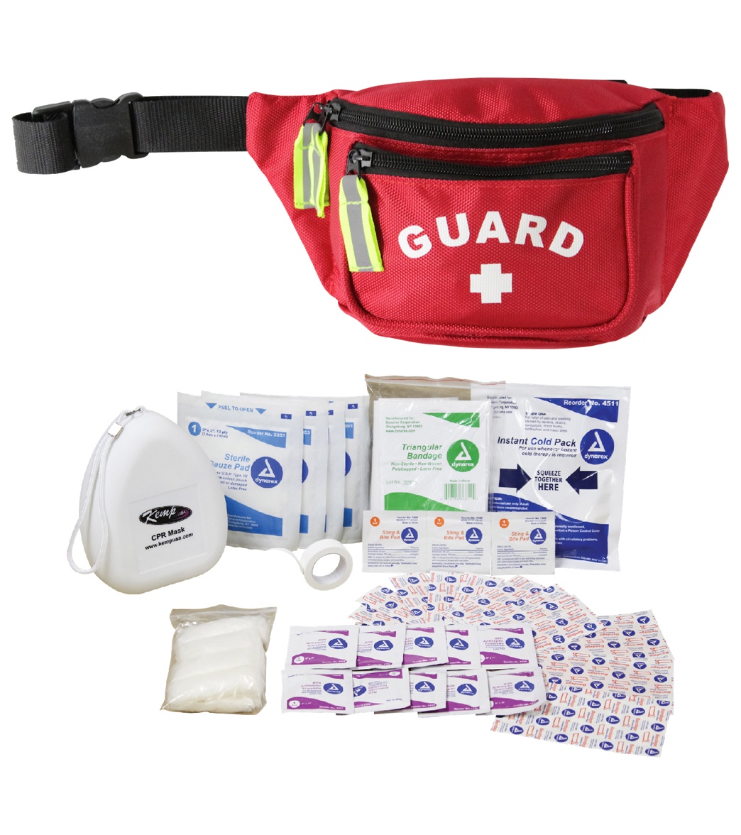 Kemp Premium Lifeguard First Aid Hip Pack - Red - Swimoutlet.com