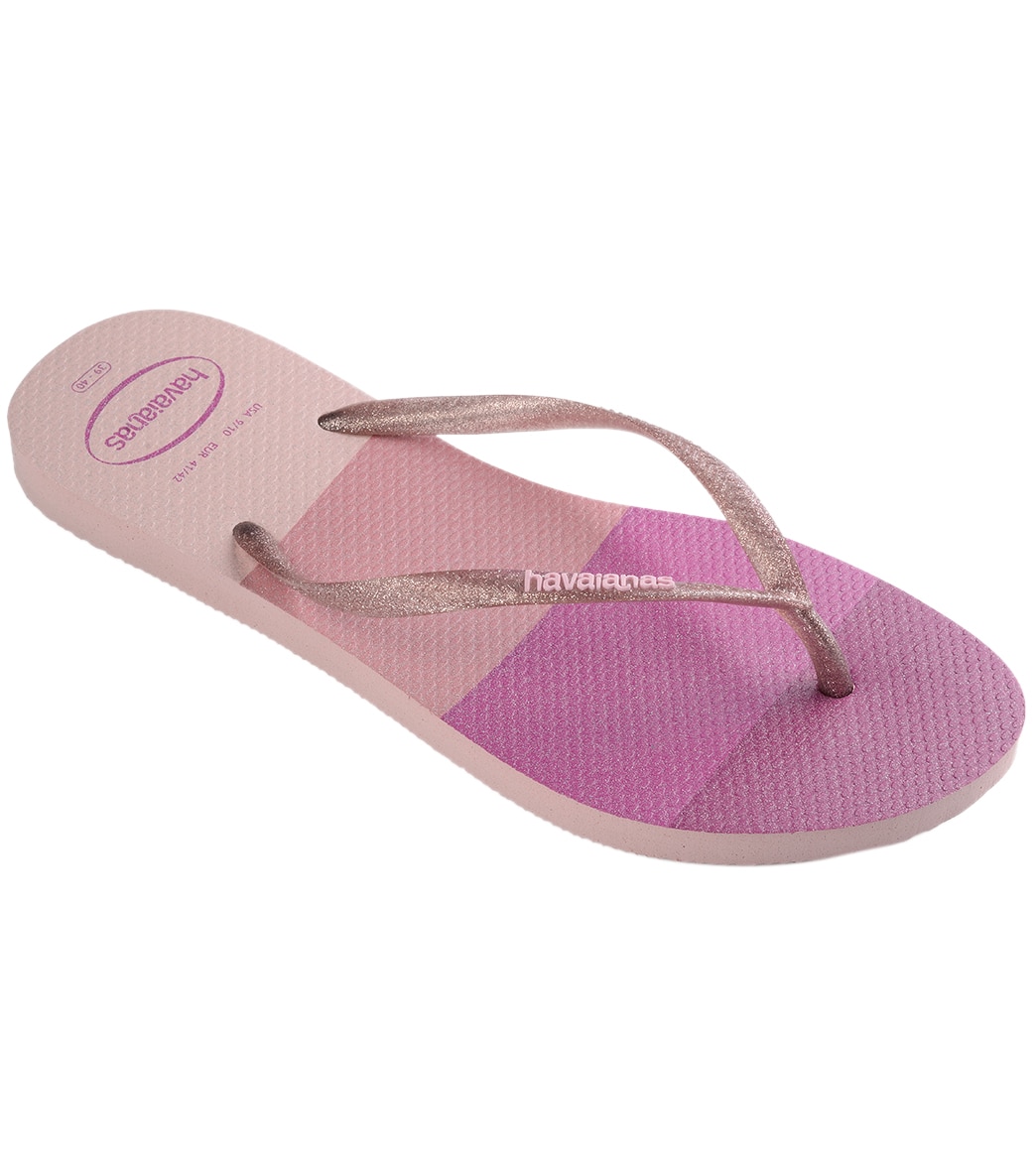 Havaianas Slim Palette Glow Sandals - Candy Pink 35/36 - Swimoutlet.com