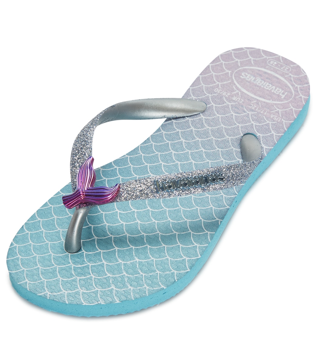 Havaianas Slim Glitter Flip Flop - Blue 27/28 - Swimoutlet.com