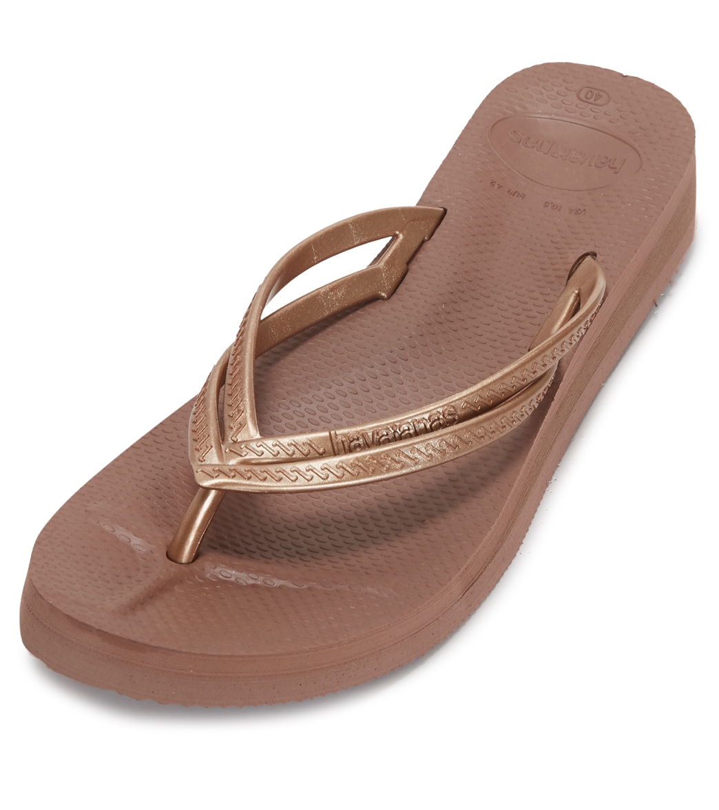 Havaianas Women's Wedges Sandals - Cappucino 41 - Swimoutlet.com