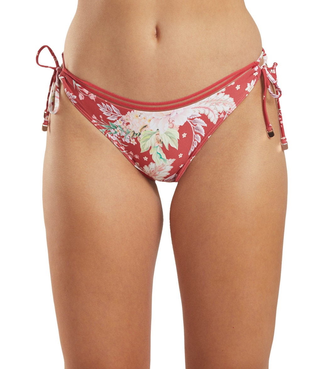 Azura Women's Phoenix Tie Side Bikini Bottom - Clay Usa 12 / Aus 16 - Swimoutlet.com