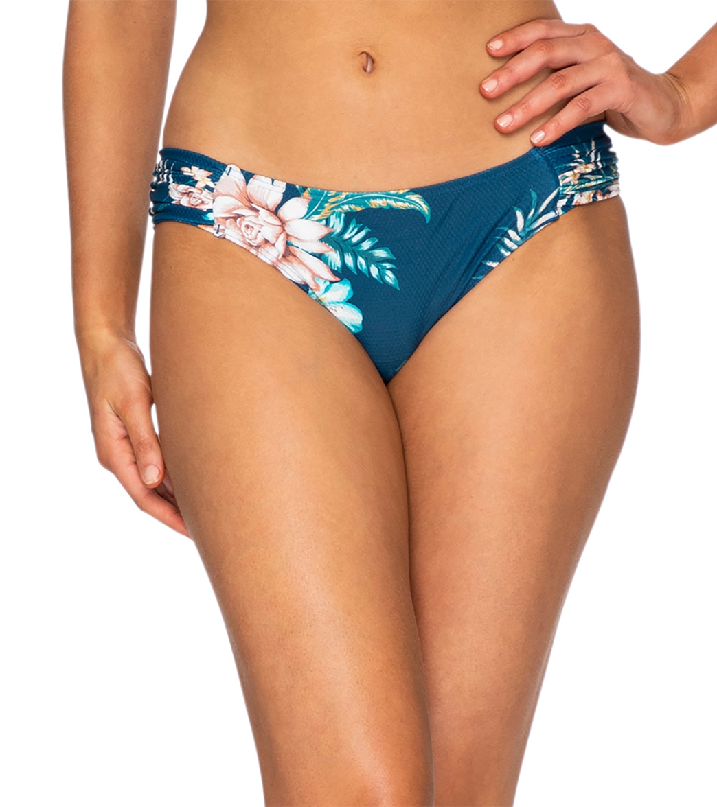 Azura Women's Mexicali Gathered Side Bikini Bottom
