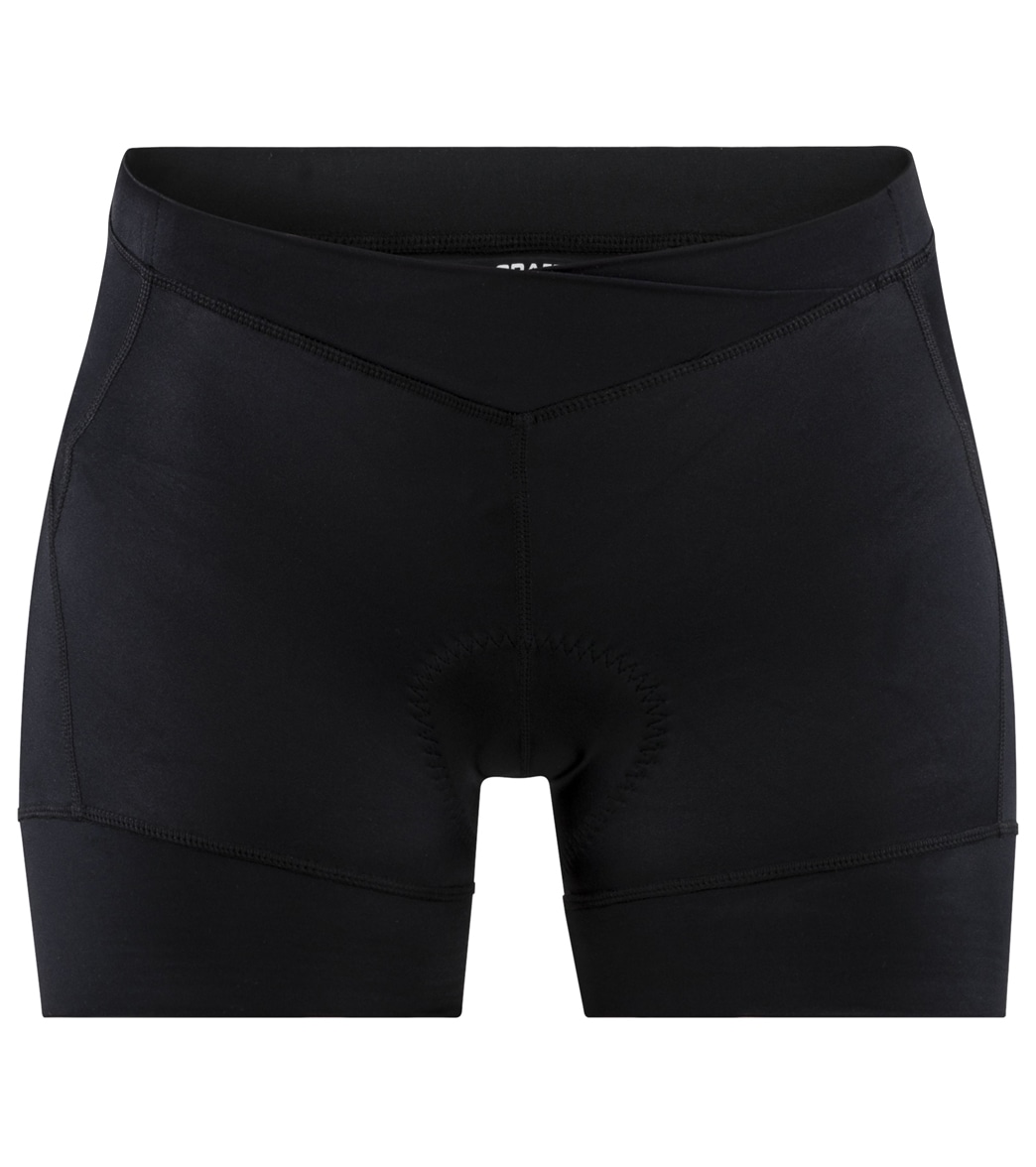 Craft Women's Essence Cycling Hot Pants - Black Small Size Small Polyamide/Lycra - Swimoutlet.com