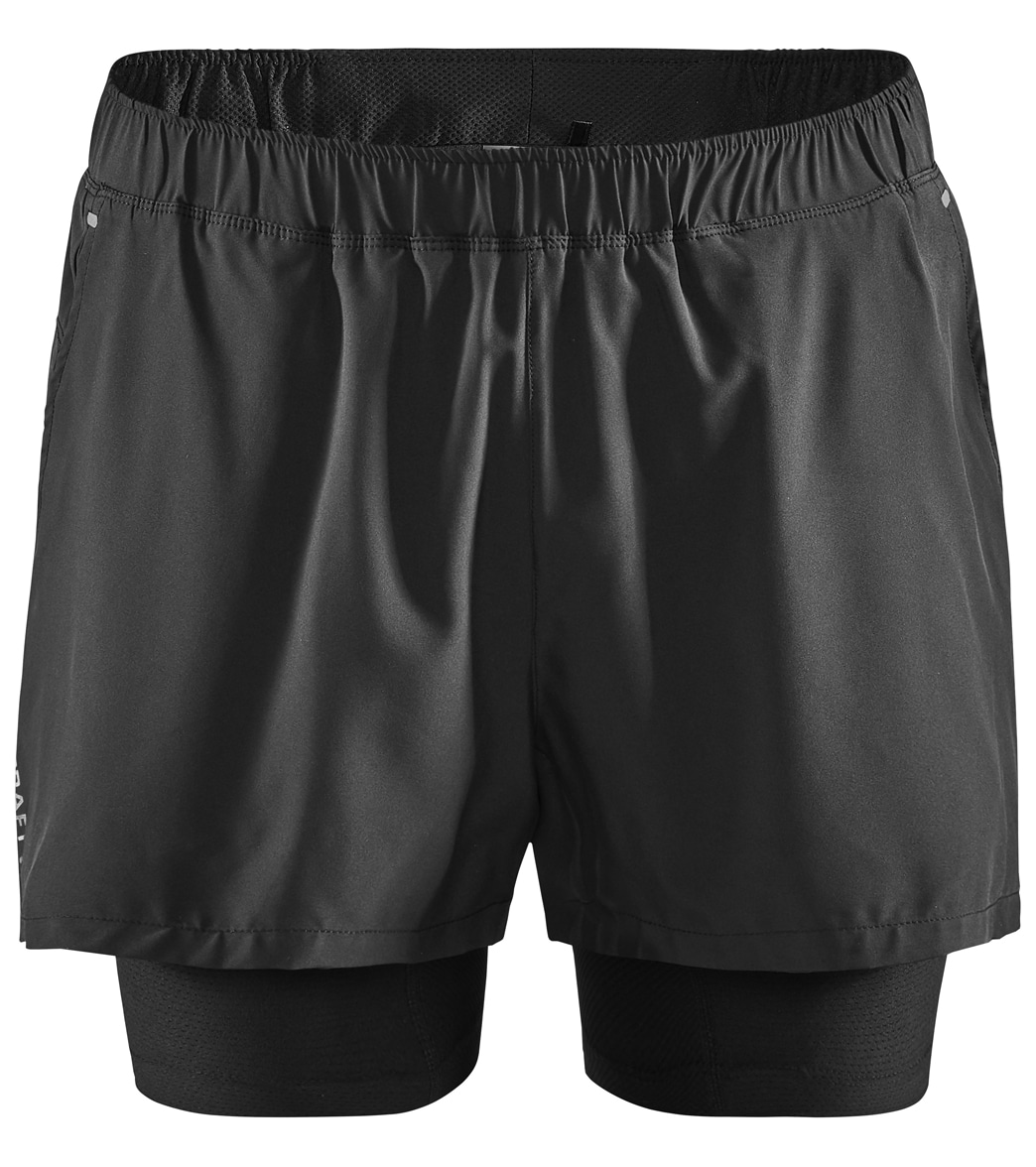 Craft Men's Advance Essence 2-In-1 Stretch Short - Black Medium Size Medium - Swimoutlet.com