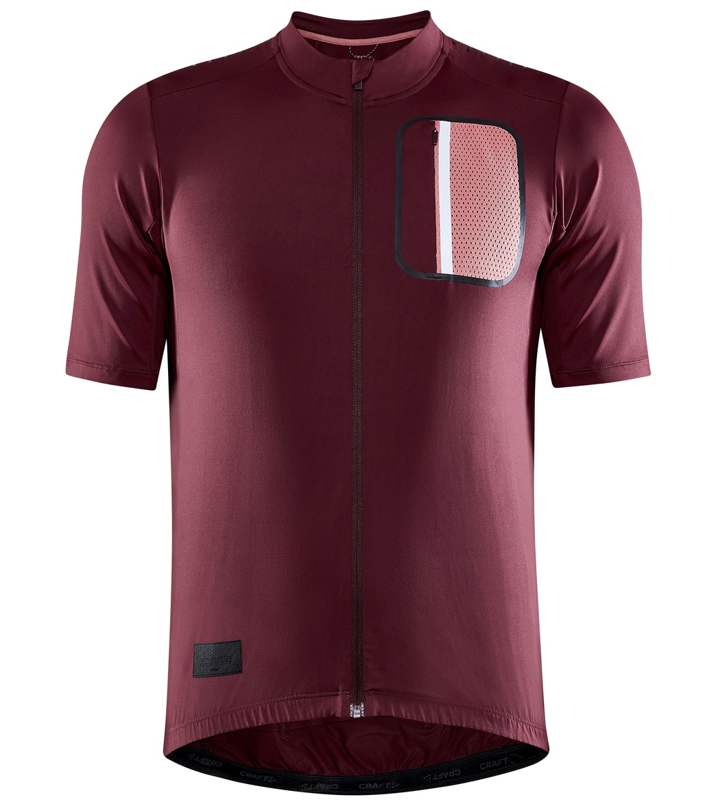 Craft Men's Advance Off Road Cycling Jersey - Truffle/Coral Large Size Large - Swimoutlet.com