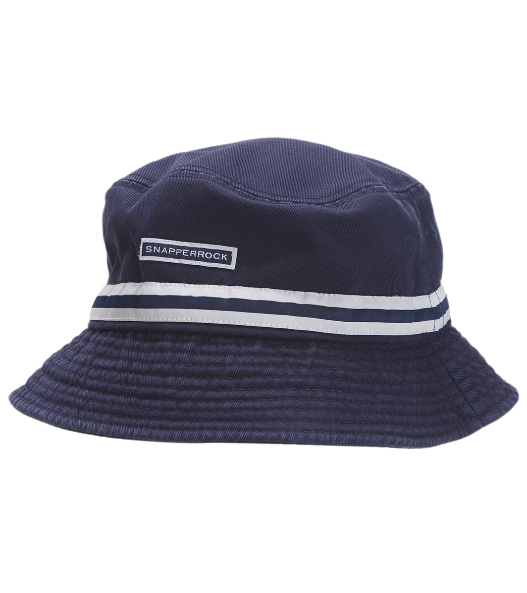 Snapper Rock Boys' Navy Surf Bucket Hat - Medium Cotton - Swimoutlet.com