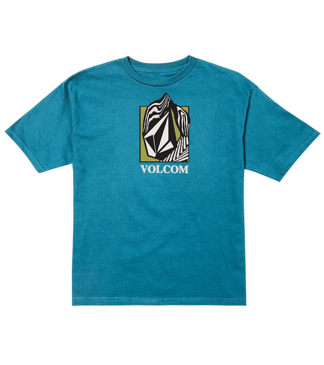 Volcom Boys' Crostic Short Sleeve T-Shirt - Barrier Reef Large - Swimoutlet.com