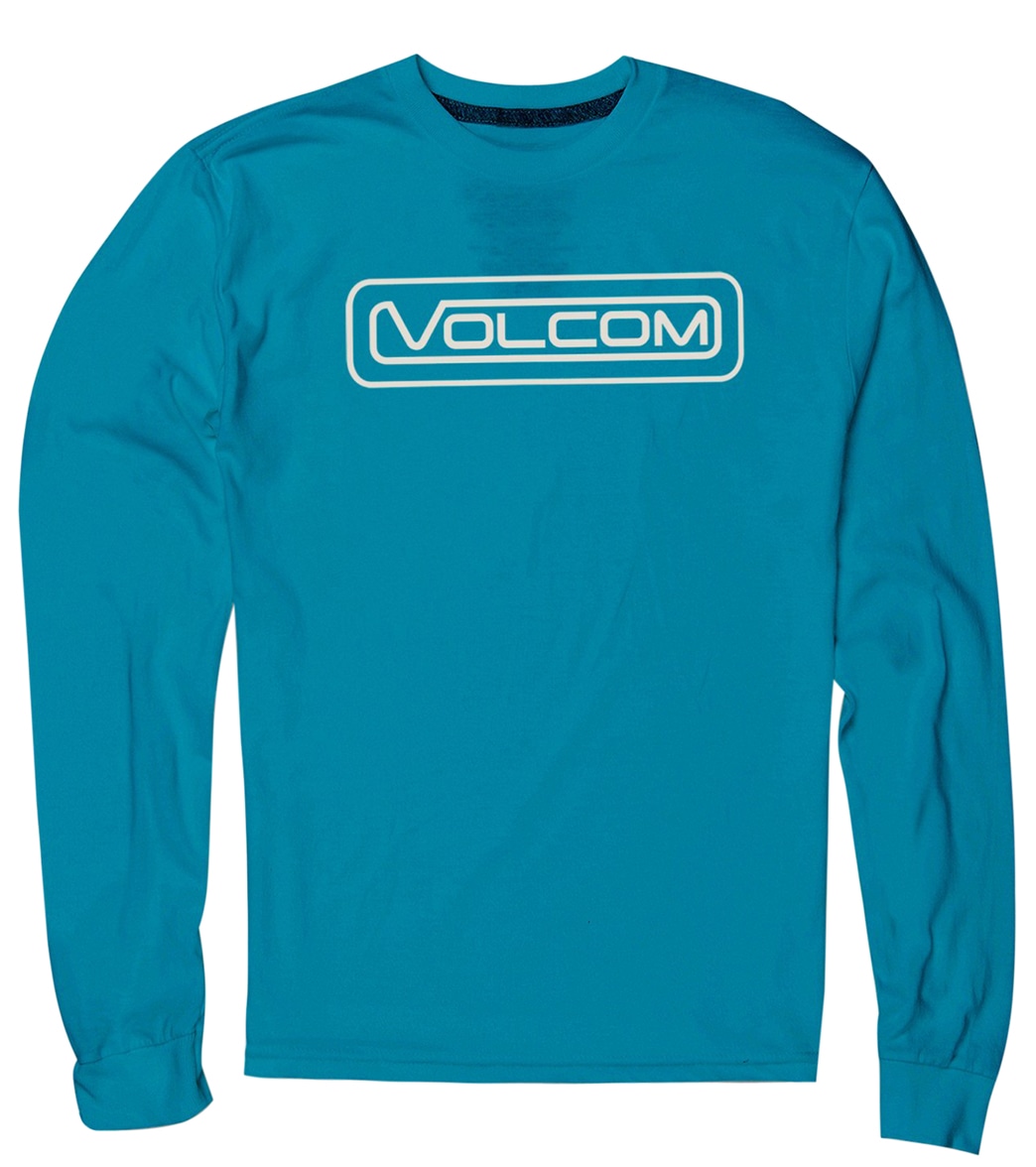 Volcom Boys' Striper Long Sleeve T-Shirt - Barrier Reef Large - Swimoutlet.com