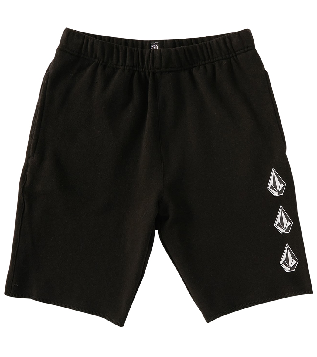 Volcom Boys' Iconic Stone Fleece Short - Black 2T - Swimoutlet.com