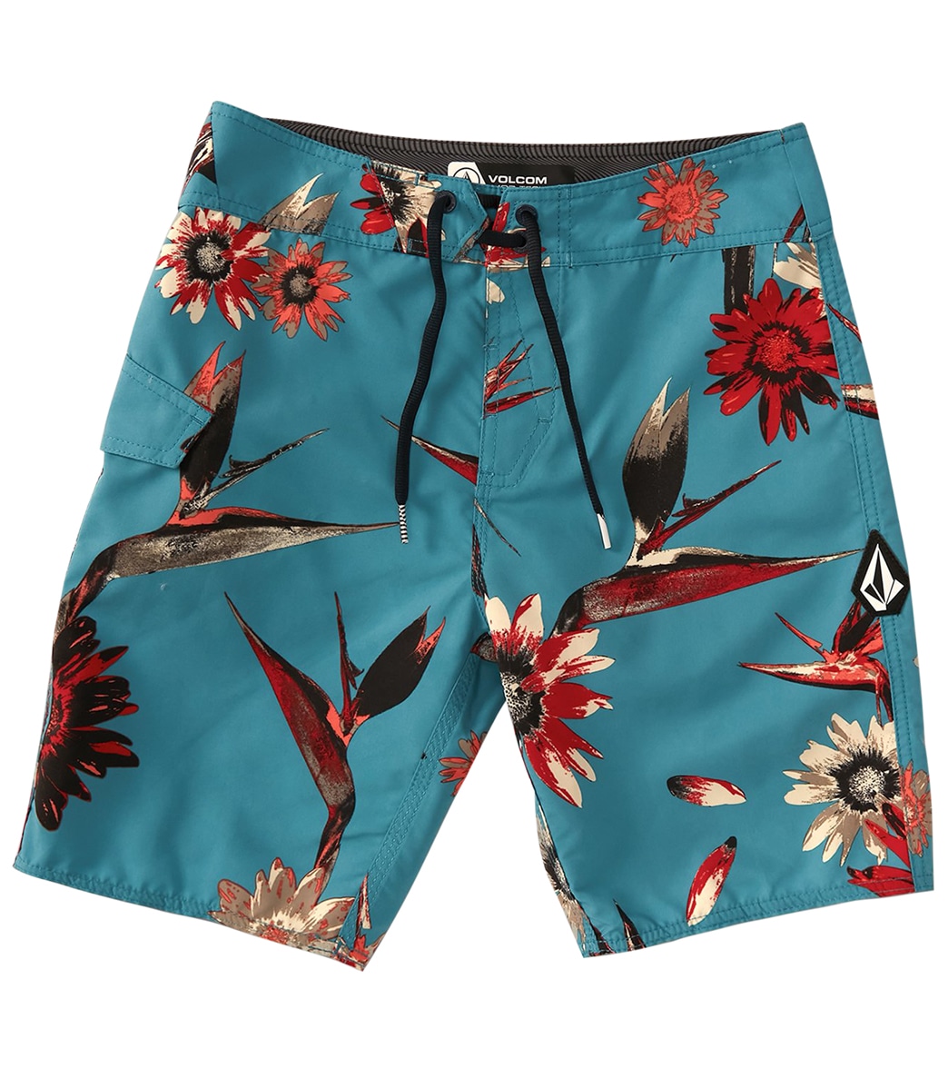 Volcom Boys' Mod Distraction Boardshorts Toddler - Storm Blue 2T Polyester - Swimoutlet.com