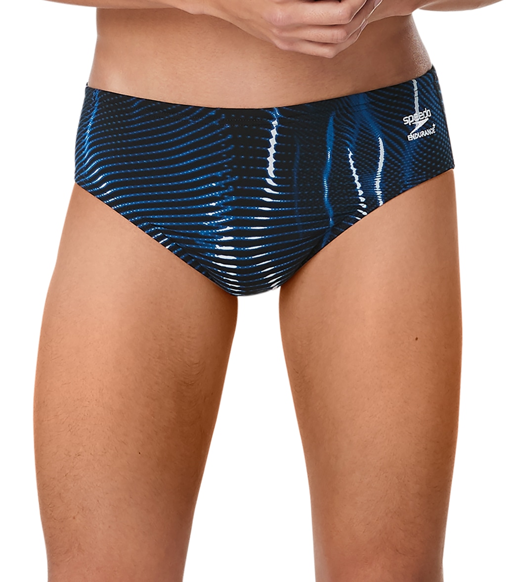 Speedo Men's Solar Boom Brief Swimsuit - Blue 26 Polyester/Pbt - Swimoutlet.com