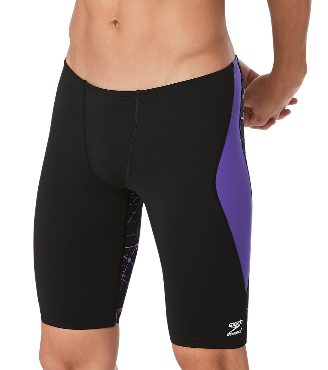 Speedo Men's Galactic Highway Jammer Swimsuit - Purple 24 Polyester/Pbt - Swimoutlet.com