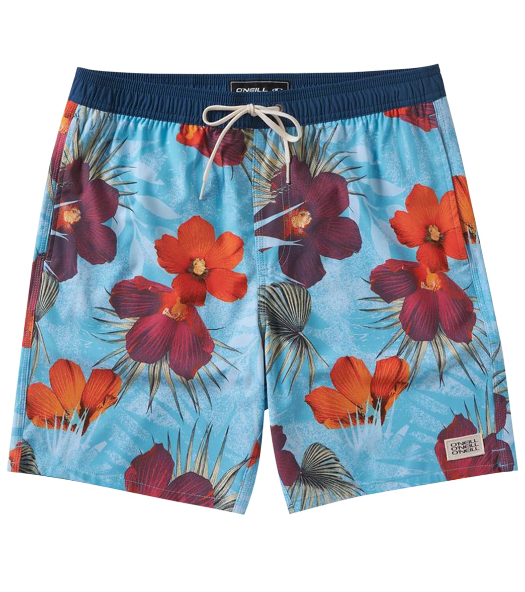 O'neill Men's 17 Mixed Up Volley Board Short - Cyan Large - Swimoutlet.com