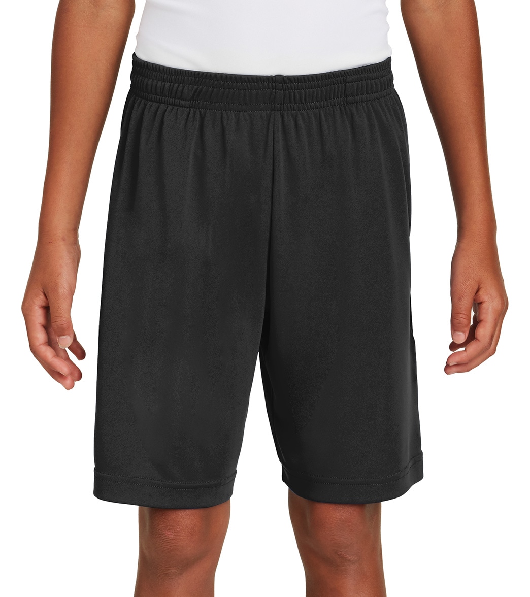 Boys' Sport-Tek Posicharge Competitortm Pocketed Short - Black Large Polyester - Swimoutlet.com