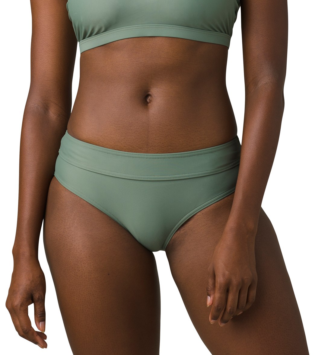 Prana Ramba Bikini Bottom - Army Green Large Cotton/Polyester - Swimoutlet.com