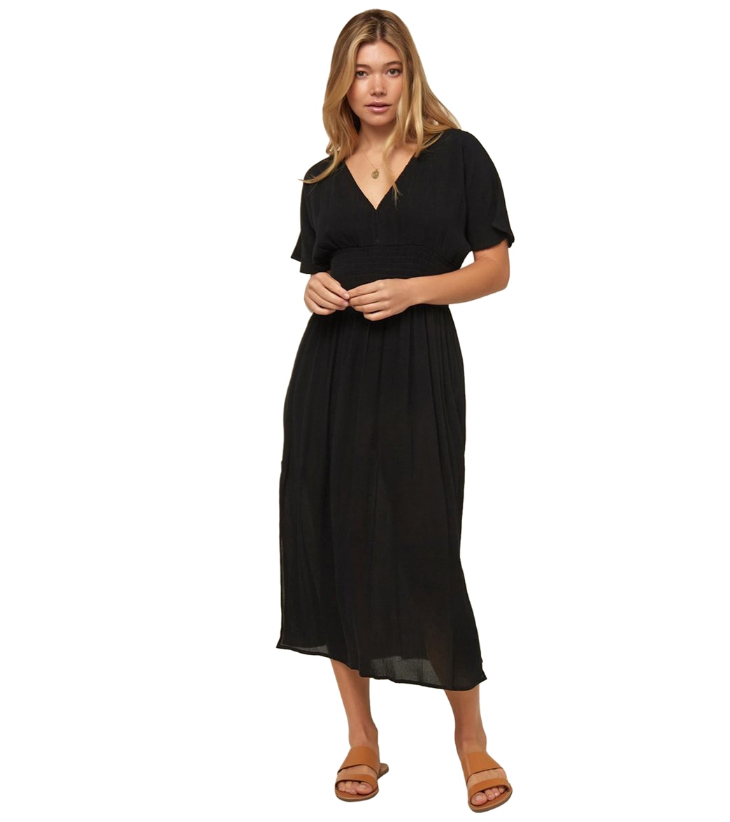 O'neill Women's Cecile Dress - Black Large - Swimoutlet.com