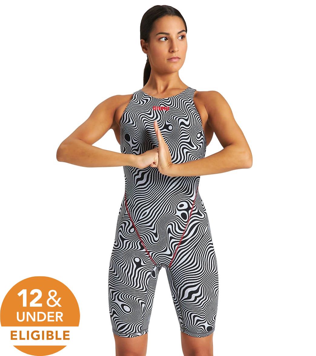 Arena Women's Powerskin St 2.0 Illusion Limited Edition Open Back Tech Suit Swimsuit - Vapor 32 Elastane/Polyamide - Swimoutlet.com