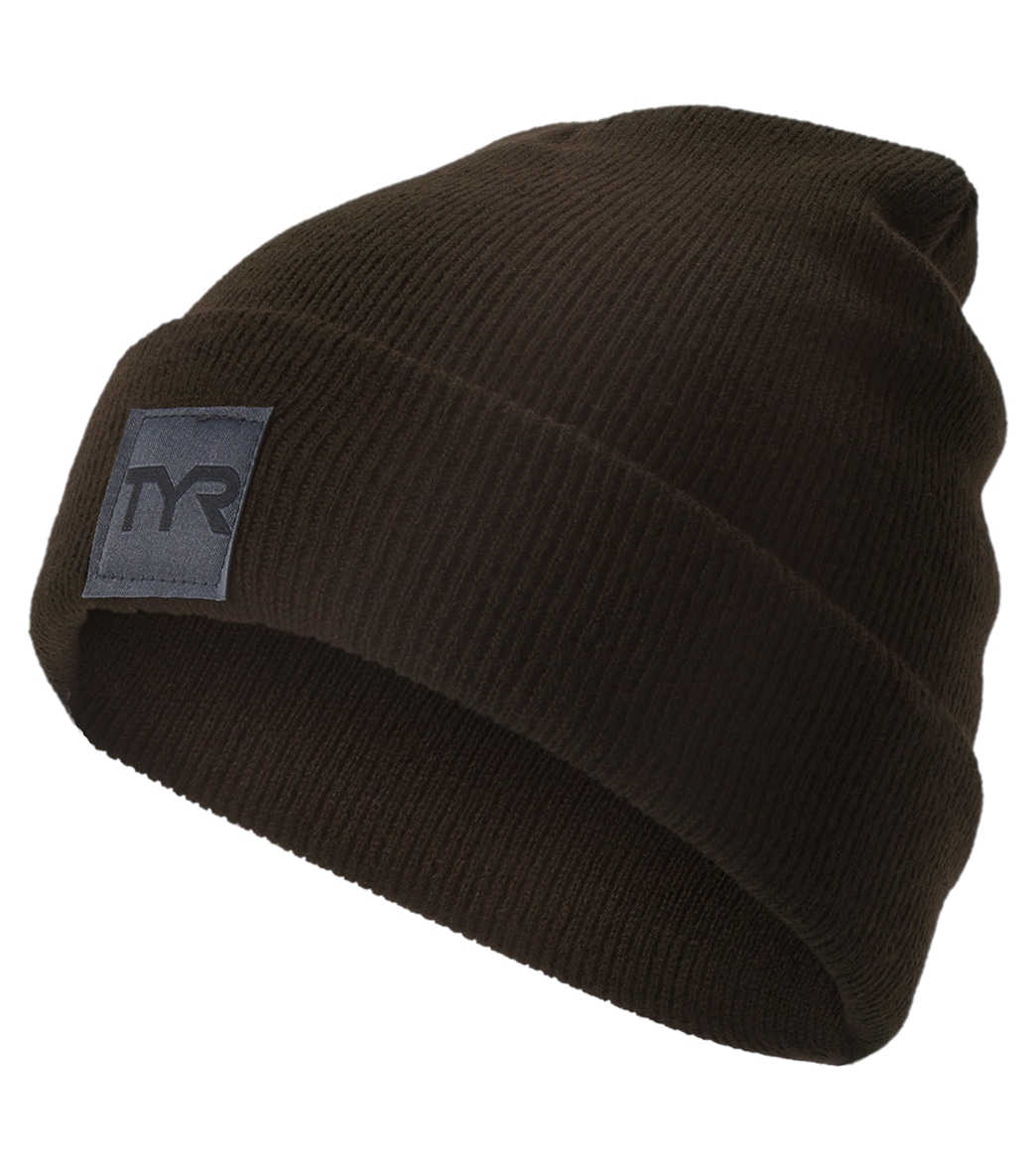 TYR Insulated Cuffed Beanie - Brown One Size - Swimoutlet.com