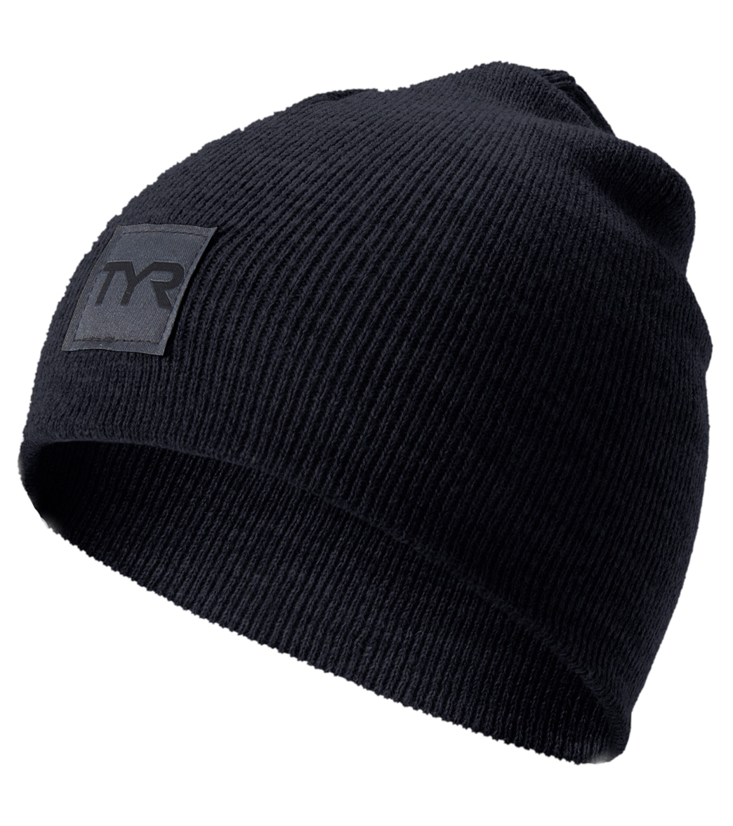 TYR Knit Beanie - Navy One Size - Swimoutlet.com
