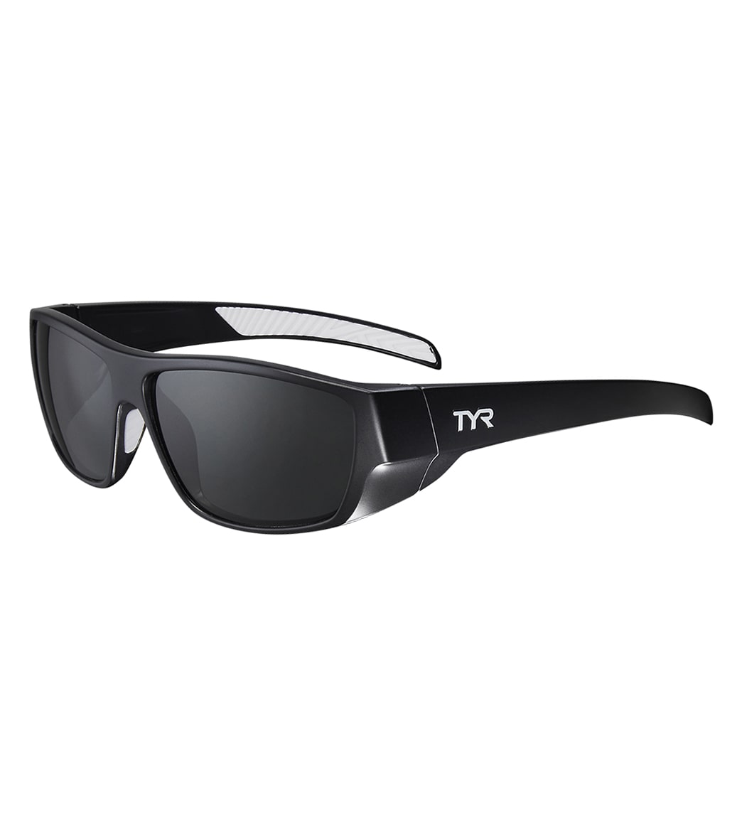 TYR Men's Knox Wrap Sunglasses - Smoke/Black One Size - Swimoutlet.com