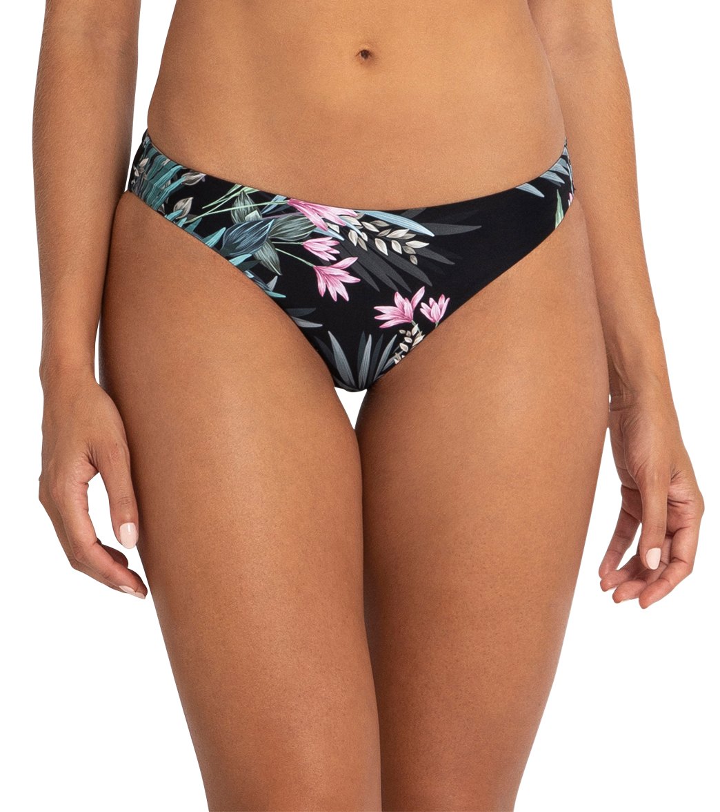 Azura Women's Sofia Back Ruched Bikini Bottom - Black Us 10/Aus 14 - Swimoutlet.com