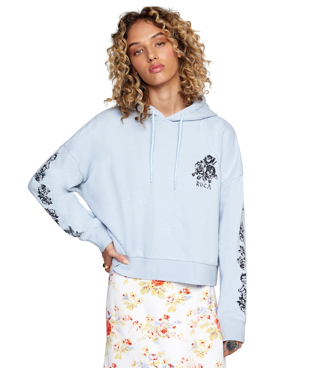 Rvca Women's The Good And Bad Hoodie - Iris Large - Swimoutlet.com