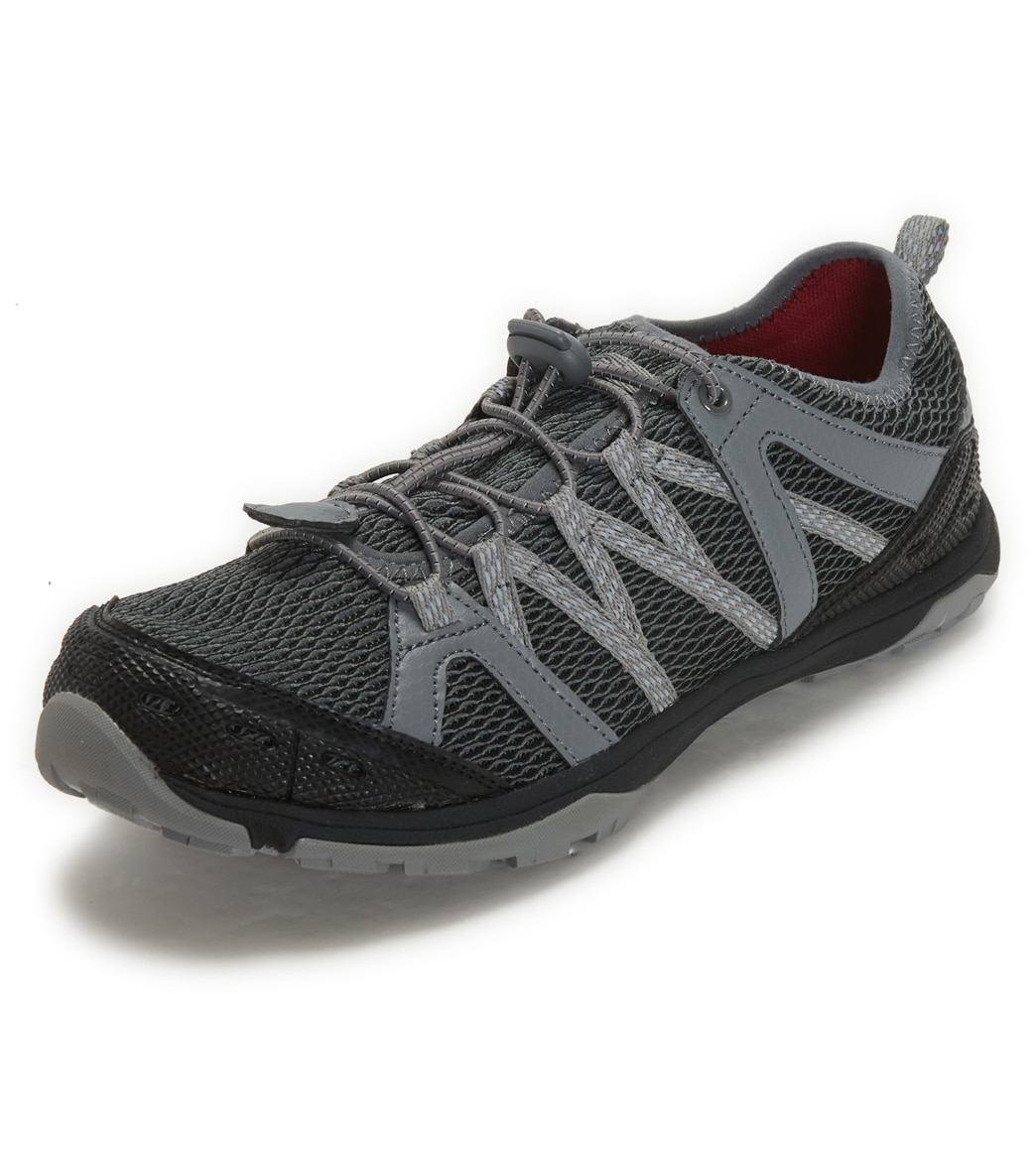 Northside Men's Cedar Rapids Waterproof Shoes - Dark Gray/Red 080 - Swimoutlet.com