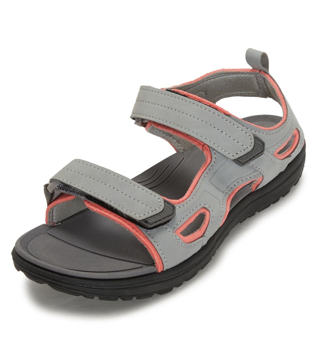 Northside Women's Riverside Lite Sport Sandals - Gray/Coral 060 - Swimoutlet.com