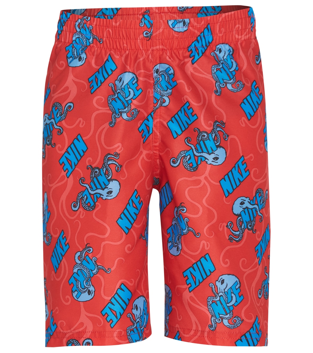 Nike Boys' Octologo Packable 8 Volley Short Big Kid - University Red Large Polyester - Swimoutlet.com