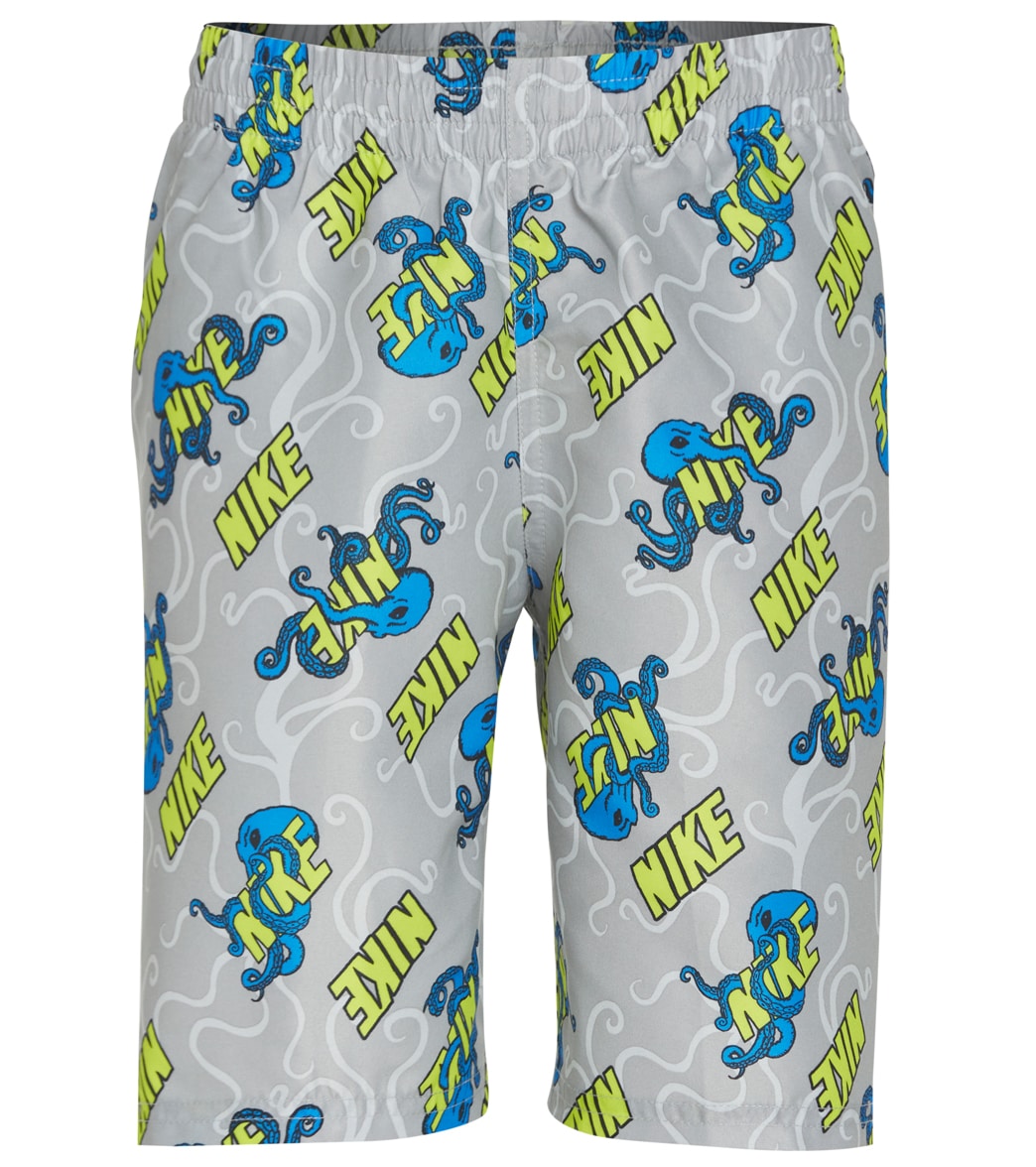 Nike Boys' Octologo Packable 8 Volley Short Big Kid - Light Smoke Grey Large Polyester - Swimoutlet.com