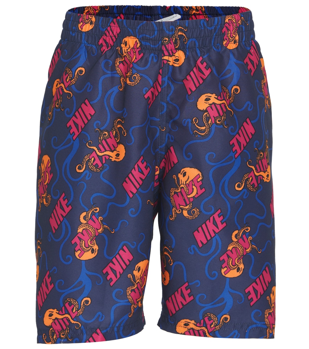 Nike Boys' Octologo Packable 8 Volley Short Big Kid - Midnight Navy Large Polyester - Swimoutlet.com